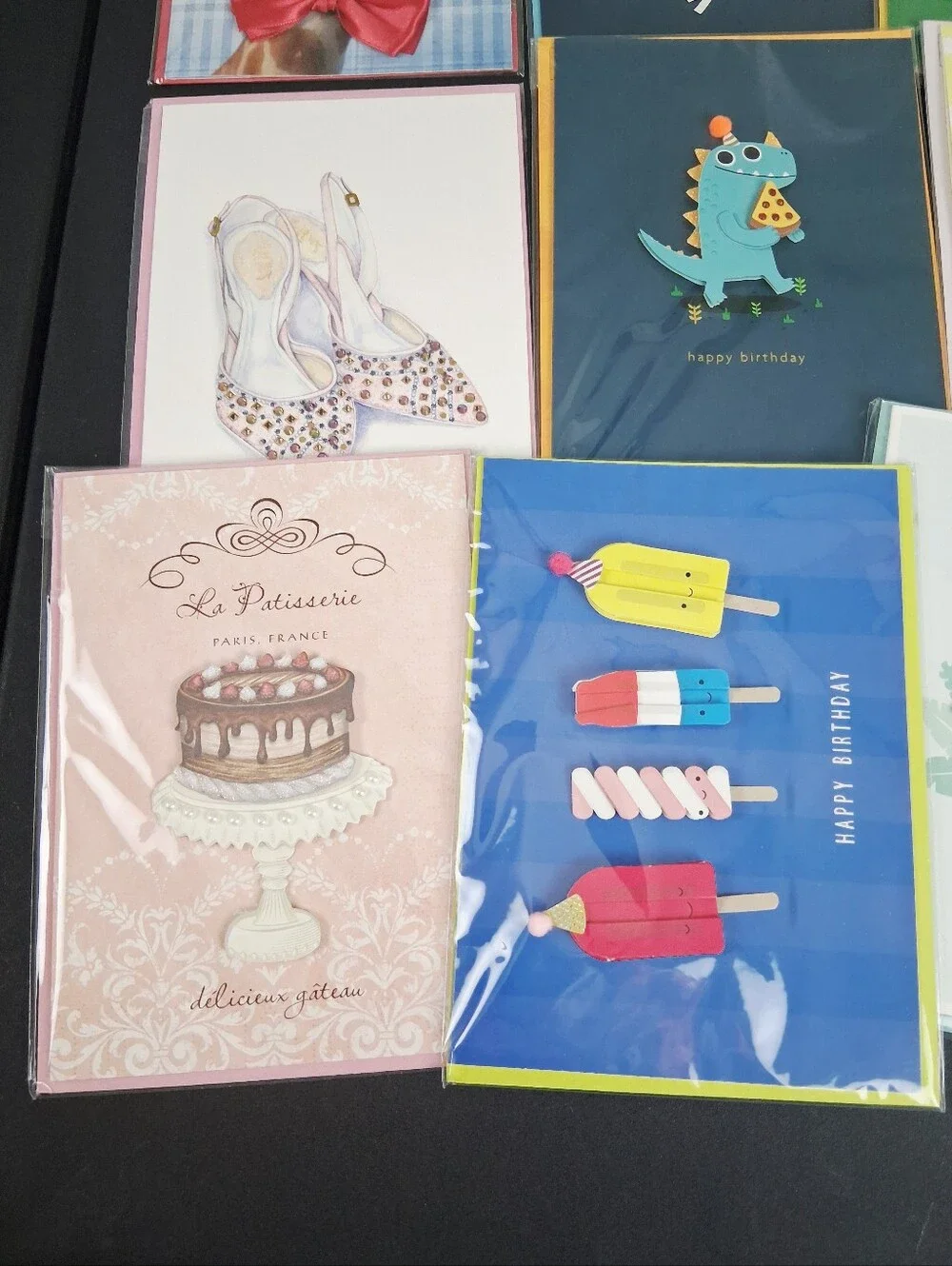Burgoyne 3D Birthday & Blank Cards w/ Envelopes NEW Set of 12